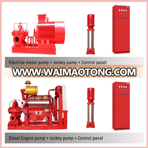 Diesel Engine Drive Single Stage, Multi Stage, Single Stage Open Double Suction Fire Fighting Water Pump /Diesel Fire Pump with Jockey Pump